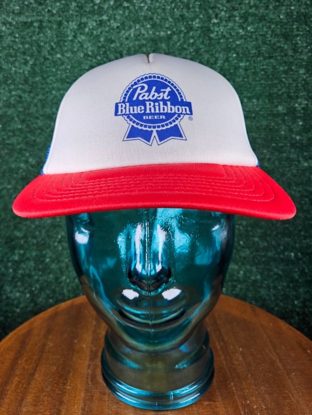 Classic Vintage Pabst Blue Ribbon Beer (PBR) Trucker Hat / Size - OSFA Snapback